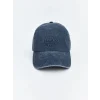 LCW ACCESSORIES Mavi Yazı Nakışlı Kadın Kep Şapka