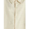 LCW baby Ekru Çizgili Erkek Bebek Gabardin Şortlu Takım
