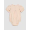 LCW baby Pembe Nakışlı Kız Bebek Müslin Çıtçıtlı Body