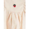 LCW baby Pembe Nakışlı Kız Bebek Müslin Çıtçıtlı Body