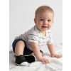LCW baby Ekru Çizgili Erkek Bebek Şort Takım