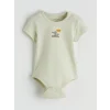 LCW baby Ekru Baskılı Erkek Bebek Çıtçıtlı Body 3lü