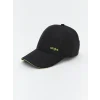 LCW ACCESSORIES Siyah Nakışlı Erkek Çocuk Kep Şapka