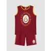 LCW Kids Kırmızı Galatasaray Baskılı Erkek Çocuk Şortlu Pijama Takımı