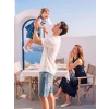 LCW baby Mavi Fırfırlı Kız Bebek Jean Takım