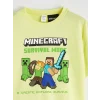 LCW Kids Yeşil Minecraft Baskılı Erkek Çocuk Şortlu Pijama Takımı