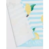 LCW HOME Mavi Limon Desenli Kız Çocuk Pamuklu Plaj Havlusu 70x140 cm