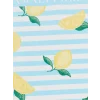 LCW HOME Mavi Limon Desenli Kız Çocuk Pamuklu Plaj Havlusu 70x140 cm