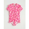 LCW Kids Pembe Çiçekli Kız Çocuk Mayo