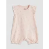 LCW baby Bej Baskılı Kız Bebek Tulum 2li