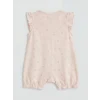 LCW baby Bej Baskılı Kız Bebek Tulum 2li