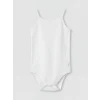 LCW baby Beyaz Kare Yaka Kız Bebek Çıtçıtlı Body 3lü