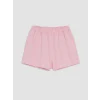 LCW baby Pembe Çiçekli Kız Bebek Şortlu Takım