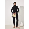 Defacto G7445AXBK27 Siyah Regular Fıt 3lü Burkini Mayo