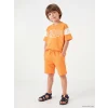 LCW Kids Turuncu Chicago Baskılı Erkek Çocuk Takım
