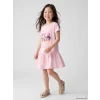 LCW Kids Pembe K-pop Demon Hunters Baskılı Kız Çocuk Elbise