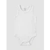 LCW baby Beyaz Bisiklet Yaka Erkek Bebek Çıtçıtlı Body