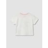 LCW baby Ekru Çiçek Aplike Kız Bebek Şortlu Takım