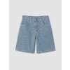 LCW Kids İndigo Regular Fit Çizgili Erkek Çocuk Jean Şortolon