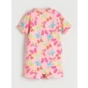 LCW Kids Pembe Kelebek Baskılı Kız Çocuk Mayo
