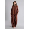 Defacto H8783AXBN317 Kahve Wıde Leg Modal Kahverengi Pantolon