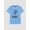 LCW Kids Mavi Manchester City Erkek Çocuk Şortlu Pijama Takımı