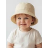 LCW baby Ekru Çiçek Nakışlı Kız Bebek Bucket Şapka