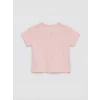 LCW baby Pembe Baskılı Kız Bebek Şortlu Takım