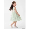 LCW Kids Yeşil A Kesim Katkat Ekose Kız Çocuk Elbise