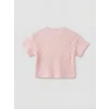 LCW baby Pembe Çiçekli Kız Bebek Şortlu Takım