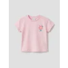 LCW baby Pembe Çiçekli Kız Bebek Şortlu Takım