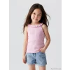 LCW Kids Lila Halter Yaka Baskılı Kız Çocuk Atlet
