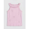 LCW Kids Lila Halter Yaka Baskılı Kız Çocuk Atlet