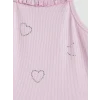 LCW Kids Lila Halter Yaka Baskılı Kız Çocuk Atlet