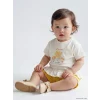 LCW baby Ekru Çiçek Nakışlı Kız Bebek Takım