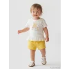LCW baby Ekru Çiçek Nakışlı Kız Bebek Takım