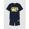 LCW Kids Lacivert Fenerbahçe Baskılı Erkek Çocuk Şortlu Takım