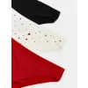 LCW DREAM Ekru Baskılı Brazilian Külot 3lü