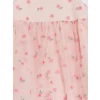 LCW baby Pembe Çiçek Desenli Kız Bebek Elbise