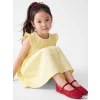 LCW Kids Sarı Fırfırlı Kız Çocuk Elbise