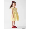 LCW Kids Sarı Fırfırlı Kız Çocuk Elbise