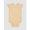 LCW baby Sarı Fırfırlı Kız Bebek Çıtçıtlı Body 2li