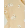 LCW baby Sarı Fırfırlı Kız Bebek Çıtçıtlı Body 2li