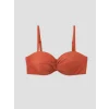 LCW DREAM Turuncu Balenli Dolgusuz Kadın Büzgülü Bikini Üst
