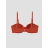 LCW DREAM Turuncu Balenli Dolgusuz Kadın Büzgülü Bikini Üst