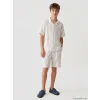 LCW Kids Mavi Beli Lastikli Erkek Çocuk Bermuda Şort
