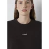 Mavi 1612829-70240 Mavi Logo Baskılı Kahverengi Tişört