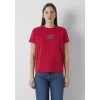 Mavi 1613412-88631 Mavi Logo Baskılı Kırmızı Tişört