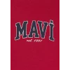 Mavi 1613412-88631 Mavi Logo Baskılı Kırmızı Tişört