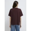 Mavi 1613804-70223 Mavi Jeans Baskılı Bordo Tişört